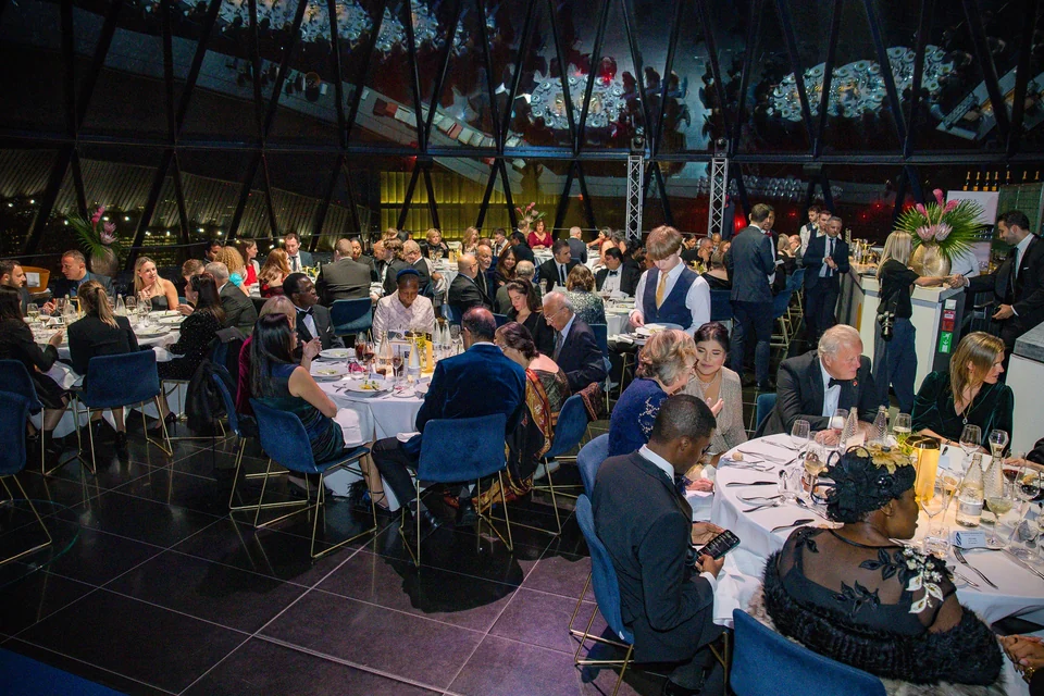 Black-tie dinner at The Gherkin